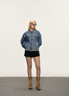 Giacca da donna con denim