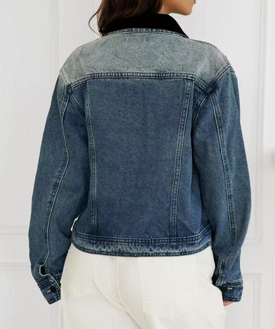 Giacca di jeans a farfalla