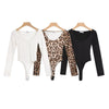 Body a maniche lunghe con brillantini