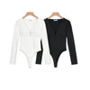 Body a maniche lunghe con brillantini