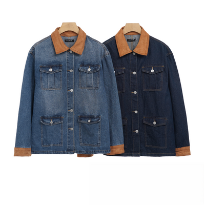 Giacca da donna con denim