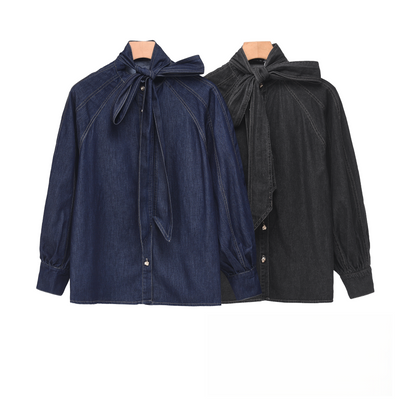 Giacca da donna con denim
