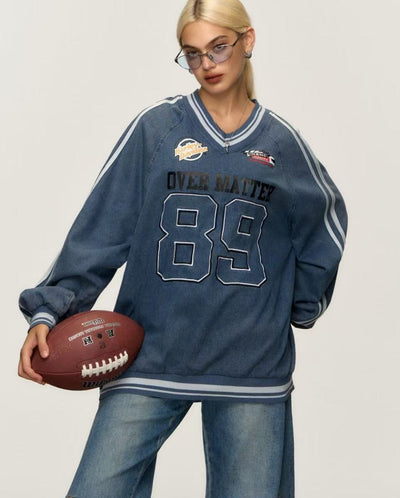 Felpa in denim