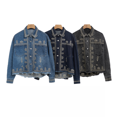 Giacca da donna con denim