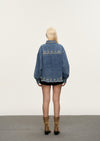 Giacca da donna con denim