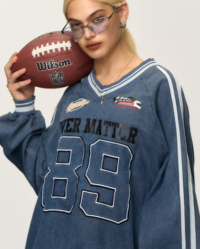 Felpa in denim