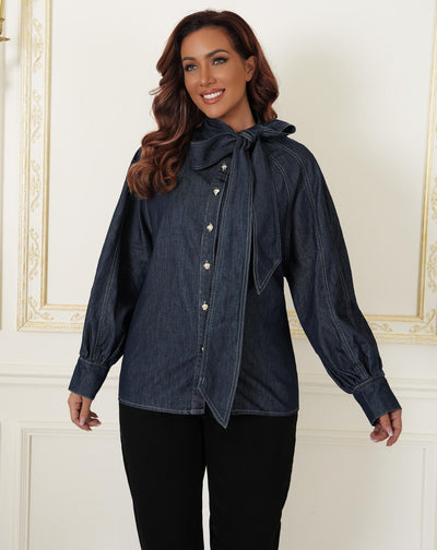 Giacca da donna con denim