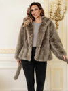 Cappotto peloso in stile elegante
