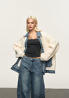 Giacca da donna con denim