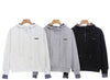Felpa con mezzo zip e finta camicia