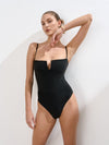 Costume da bagno intero con paillettes