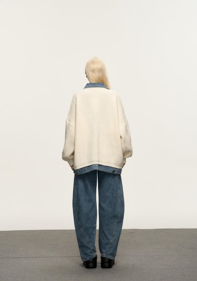 Giacca da donna con denim