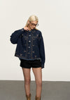 Giacca da donna con denim