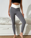 LEGGINGS CON FASCIA BIANCA SULLA VITA E LATERALE