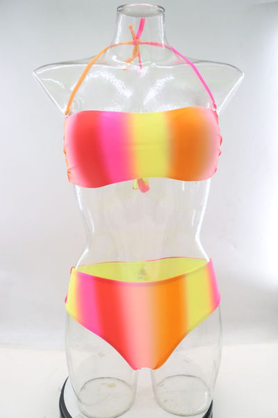 Bikini da donna multicolore  REVERSIBILE