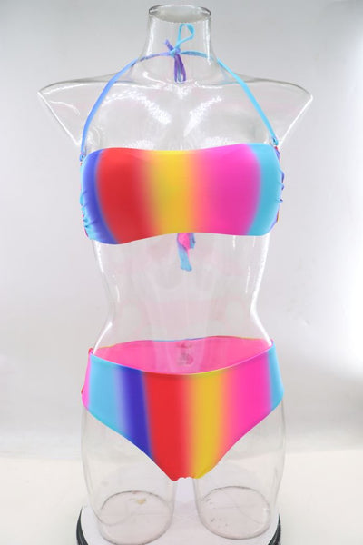 Bikini da donna multicolore  REVERSIBILE