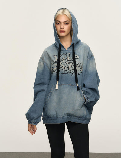 Felpa in denim