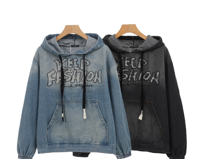 Felpa in denim
