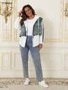 Felpa da donna con denim