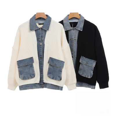 Giacca da donna con denim
