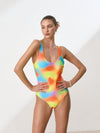 Costume da bagno multicolore reversibile