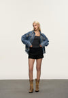 Giacca da donna con denim