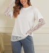 T-shirt con pizzo