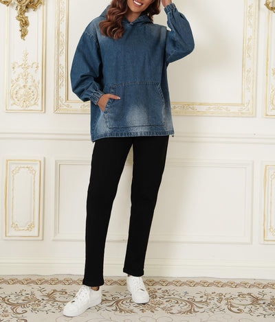 Felpa in denim