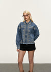 Giacca da donna con denim