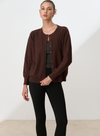 Cardigan di lana girocollo