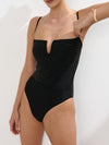Costume da bagno intero con paillettes