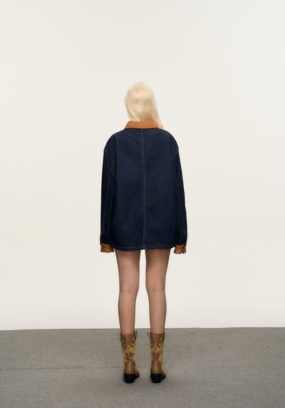 Giacca da donna con denim